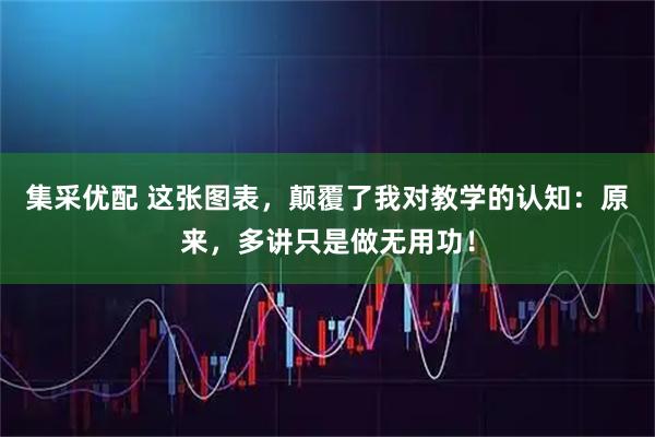 集采优配 这张图表，颠覆了我对教学的认知：原来，多讲只是做无用功！